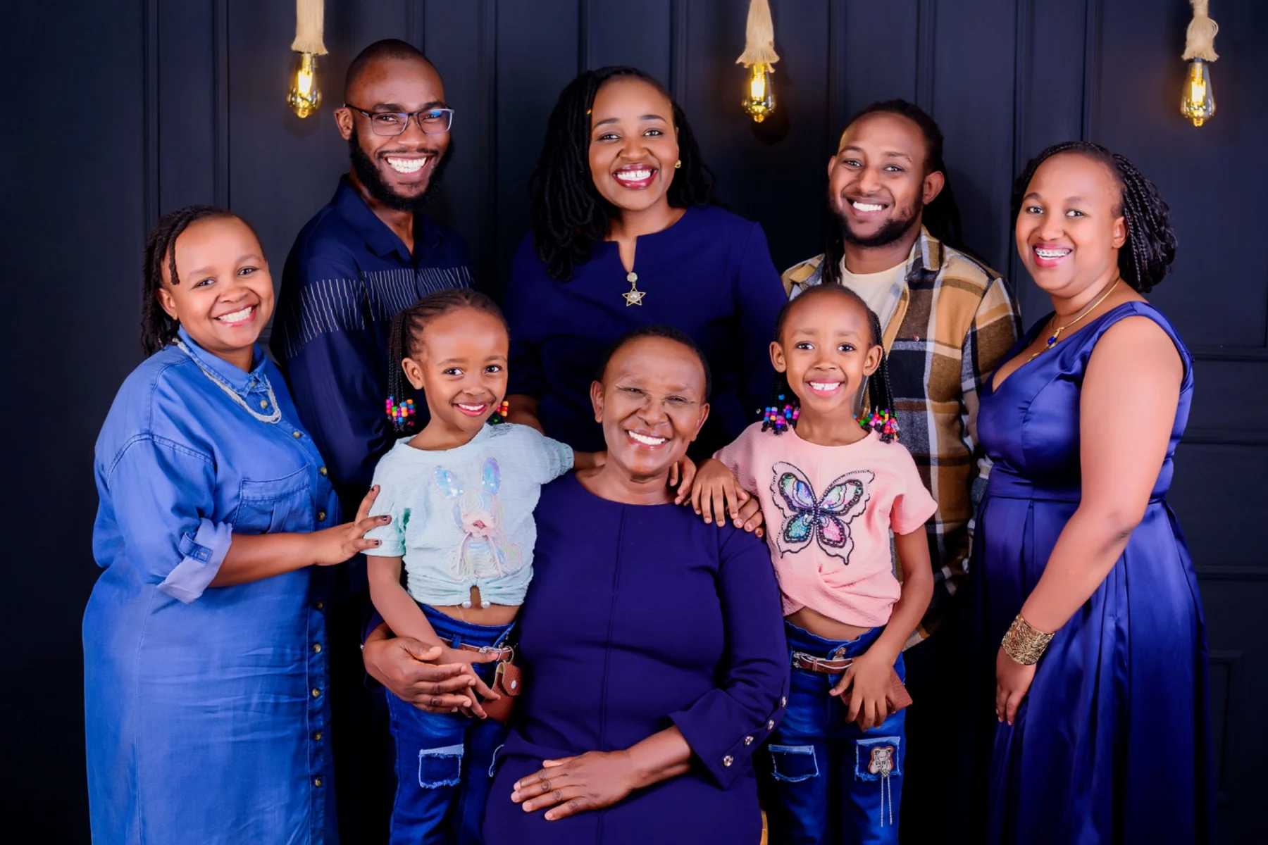 Family group portrait by PK Studios